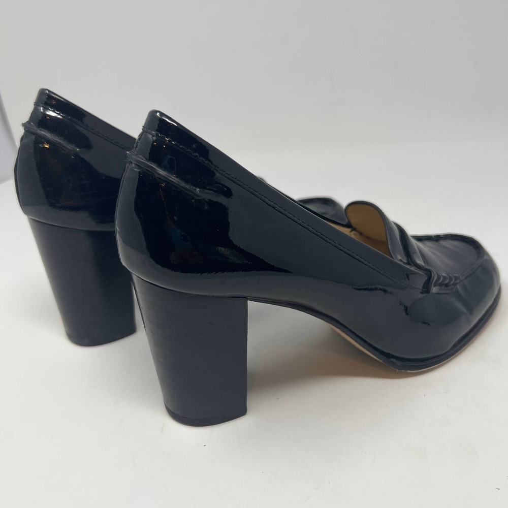 Michael Kors Patent Leather penny loafers with heels women size 7M - Picture 5 of 8